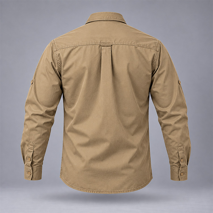 Country Long Sleeve Shirt back, isolated