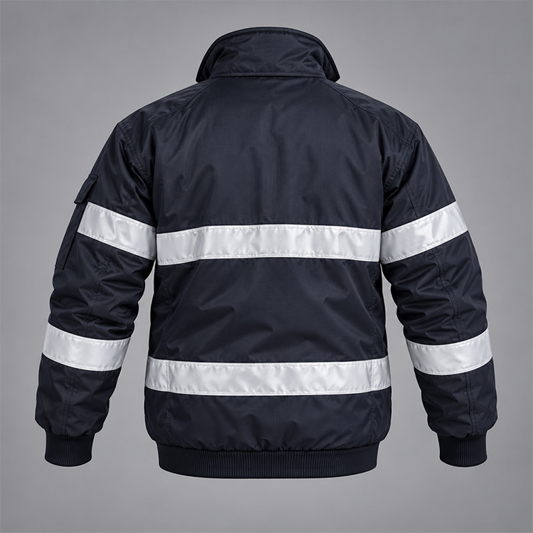 Security Bomber Jacket back, isolated