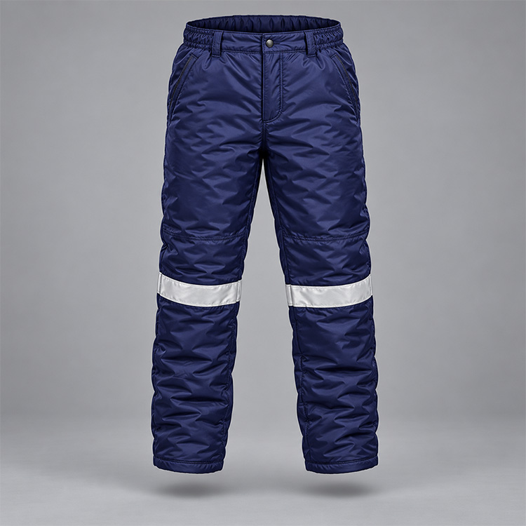 Below Zero Double Lined Hooded Jacket & Trousers with Reflective Tape trousers, isolated