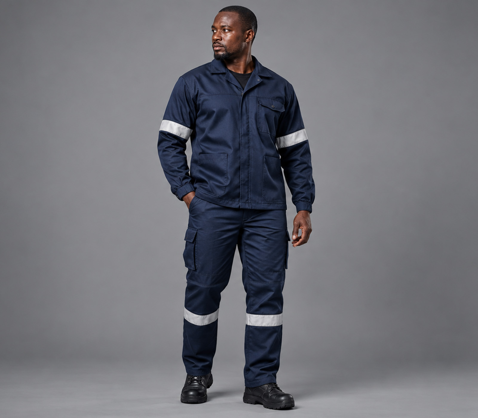 Model wearing the D59 Flame & Acid Conti Suit