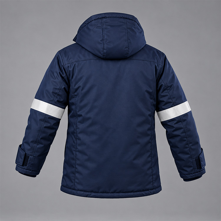 D59 Flame Thermal Hooded Jacket (Eskom) back, isolated