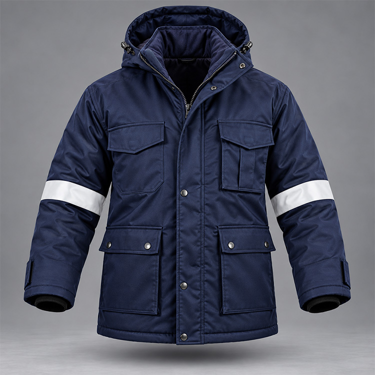 D59 Flame Thermal Hooded Jacket (Eskom) front, isolated
