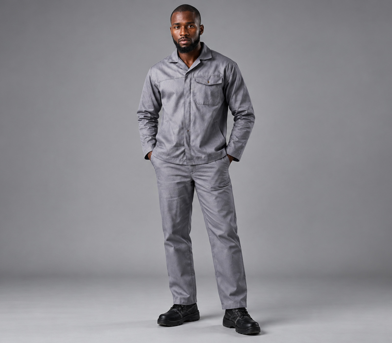 Model wearing the J54 Conti Suit
