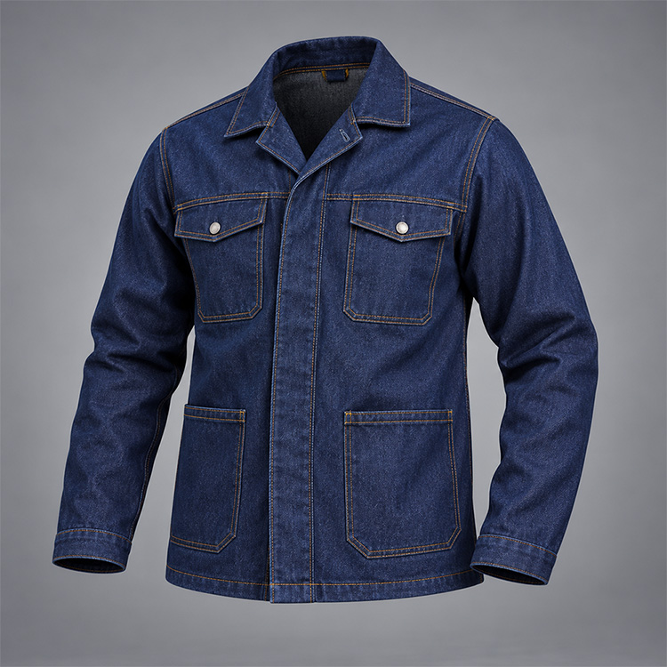 Premium Soft Feel 12oz Denim Jacket & Trousers jacket, isolated